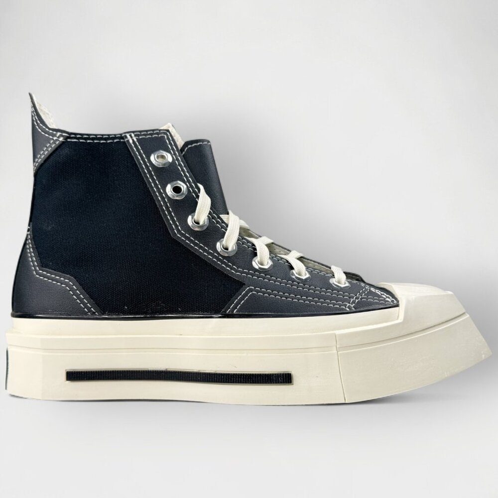 Converse Chuck 70 Hi De Luxe Squared Hi‑Top Women’s Size 6.5 Black A06435C - Picture 2 of 16